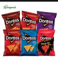 Doritos snacks one piece small tortilla chips. 