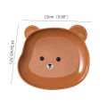 1 Pc Lovely Bear Food Storage Tray Dried Fruit Snack Plate Appetizer Serving Platter For Party Candy Pastry Nuts Dish.