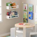 White Wall Bookshelf for Kids Room,Wall Bookshelf for Kids Room,Floating Bookshelf for Toddler Baby Room Bedroom,Book Shelf for Wall Mounted Decor Display Shelf. 