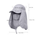 Outdoor Sport Hiking Visor Hat UV Guard Face Neck Cover Fishing Sun sun hat with face cover.
