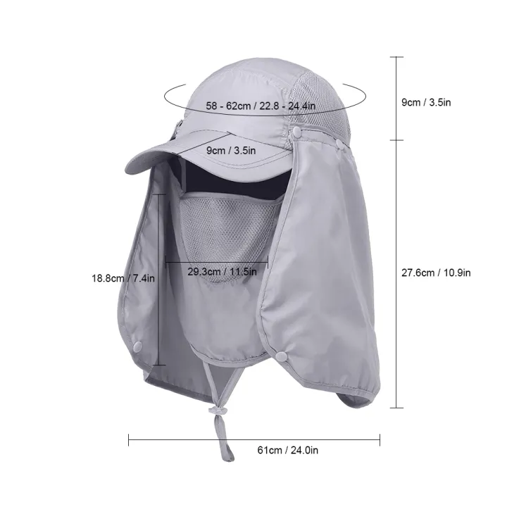 Outdoor%20Sport%20Hiking%20Visor%20Hat%20UV%20Guard%20Face%20Neck%20Cover%20Fishing%20Sun%20%20%20sun%20hat%20with%20face%20cover%20-%20Image%203