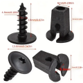 20 Pairs Auto Fender Clips Screws, Plastic Retainer Set for Mudguard Splash Shield Inner Liner Engine Under Cover Replacement. 