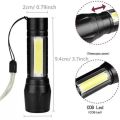 GP-009 Rechargeable Zoom Led Torch Light with Powerful Flashlight. 