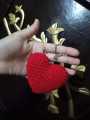 Crochet keychain Handmade heart keychain Heart keychain For bags beautiful keychain. 