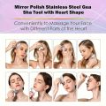 1/4 Pieces Contour Brush Scraping Board Set Women's Lymphatic Contour Facial Brush Stainless Steel Scraping Board. 