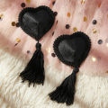 Women Heart Lace Nipple Covers Tassel Pasties Reusable Adhesive Breast Petals Exotic Lingerie Accessories For Romantic Night. 