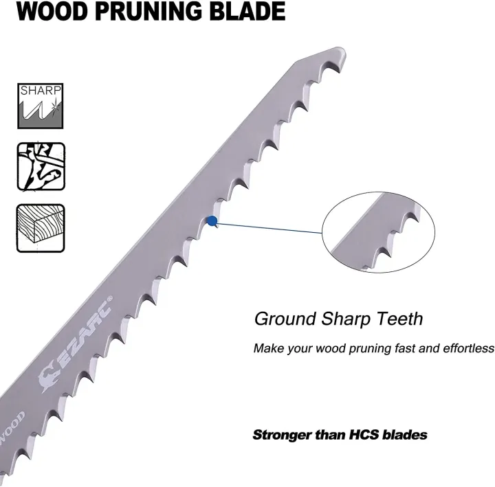 EZARC%205PCS%20Wood%20Pruning%20Reciprocating%20Saw%20Blade%206-Inch/150mm%20Recip%20Saw%20Blades%20R644GS%206TPI%20-%20Image%202