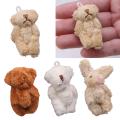 Dollhouse Decoration 1/12 Scale Cafes Doll House Ornament Dining Mini Bear Party Favor Girls Boy Kids Toys Doll House Bear.