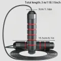 Jump Rope Professional Tangle Free Rapid Speed Jumping Rope Foam Handle Adjustable Steel Skipping Rope Gym Fitness Slim Body. 