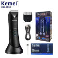 Kemei KM-1838 Bikini Line Men's Full Body Washable Hair Removal Machine Rechargeable Electric Shaver Secret Trimmer With Light. 