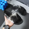 Men Women 3D Printing Stlye Slippers Summer Indoor Home New Bathroom Anti Slip Soft Sole Slippers EVA Fashion Trend Slippers. 
