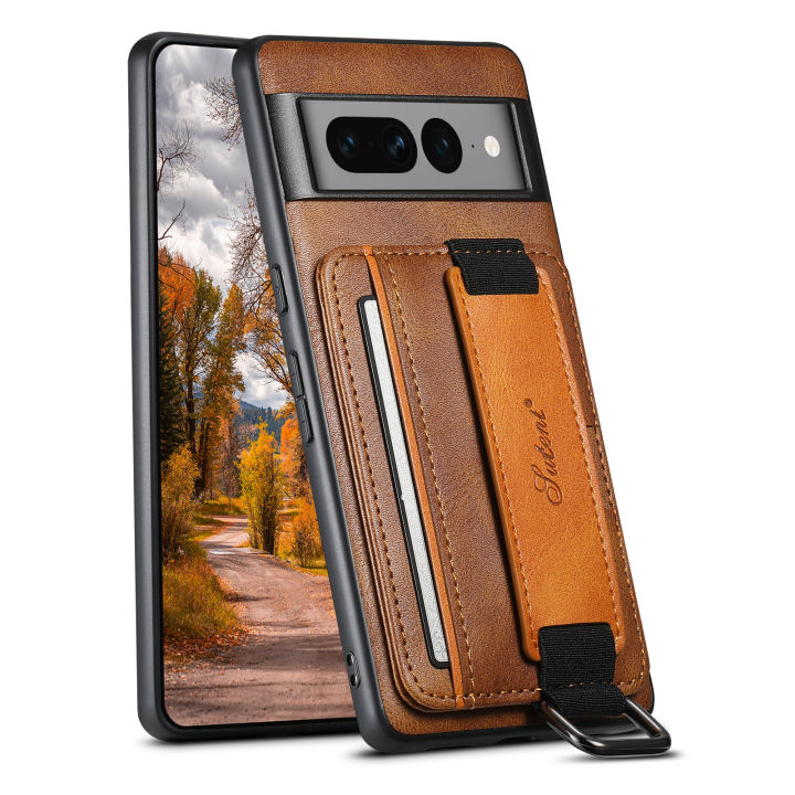SUTENI%20Faux%20Leather%20Wallet%20Phone%20Case%20For%20Google%20Pixel%206%206a%207%207a%208A%20Pro%20Card%20Slot%20Holder%20Cover%20-%20Image%203