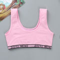 3PCS Teenage Girls Training Bras Vests Puberty Adolesent Students Underwear Brassiere Letters Wireless Children Tube Tank Tops. 