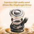 Original NIA J1 Noise Cancelling ANC Wireless Bluetooth Headphones - Wired Gaming Headset with ENC Call Noise Reduction & 20-Hour Battery Life - Foldable Ergonomic Gym Headphone with HiFi Sound - By FunBug. 