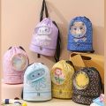 Drawstring Gym Bag for Kids Waterproof Drawstring Backpack Swim Bag with Compartment Pull String Sport Bag for Wet Swimming. 