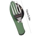 Foldable Camping Utensil Set - Multi-Functional Knife, Fork, Spoon Combo For Outdoor Activities And Sports Camping Picnic Travel. 