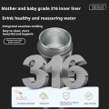 Car Portable Kettle 12V/24V Universal Black Exterior 316 Medical-Grade Stainless Steel Inner Lining Boiling with Auto Shut-Off. 