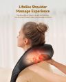 Electric Neck Massager with Heat, 4D Deep Tissue Kneading Shiatsu Massager for Neck, Shoulders, Back & Legs. 