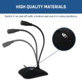 USB Desk Microphone for Computer | 2024 New Version | Professional Desktop Mic with Stand | Compatible with PC, Laptop, Mac, PS4 | Ideal for Recording, Gaming, Streaming, YouTube, Podcasting. 