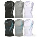 Mans Compression Tank Top Men Gym Shirt Sleeveless Quick Dry Sportswear Male Fitness Bodybuilding Vest Workout Muscle Top.