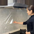 Kitchen Oil Proof Transparent Wall Sticker – Self-Adhesive, Waterproof, Heatproof, Easy to Clean, 2 Ft x 4.5 Ft. 