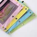 Colorful Double Layer canvas Cloth Zipper Paper File Folder Book Pencil Pen Case Bag File Document Bags. 