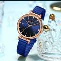 Curren 9081 Stainless Steel  block& blow& pink& white& purple& colour  Analog Watch For Women. 