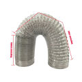 Scalable Aluminum Foil Ventilation Pipe 50/60/76/80/90mm Encrypted Smoke Tube Kitchen Exhaust Fan Hose for Parking Heater Outlet.