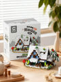 479PCS Forest Cabin Mini Building Blocks Set City Street View Greenhouse Windmill Tree House DIY Model Birthday .