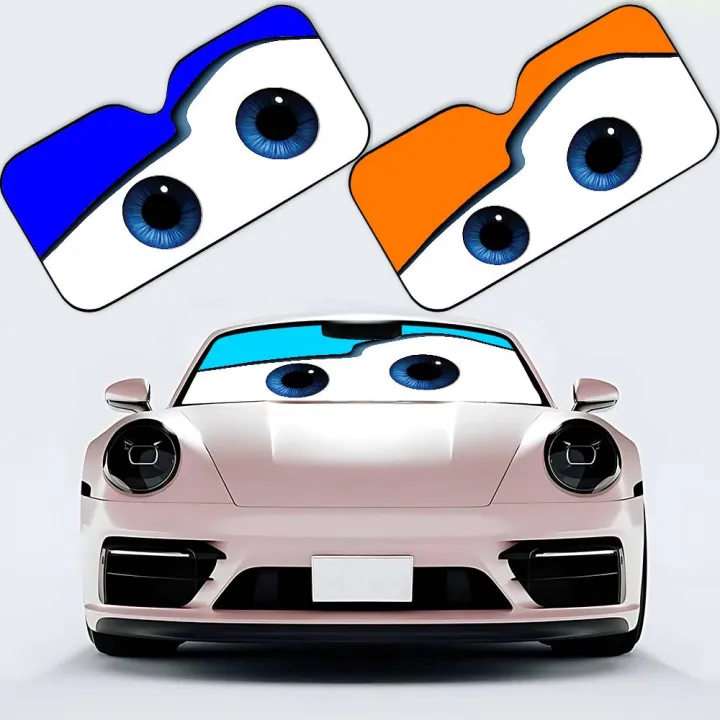 Lightning%20Mcqueen%20Angry%20Eyes%20Car%20SunShade%20Car%20Sunshade%20Covers%20Cover%20Universal%20Windscreen%20Folding%20Visor%20-%20Image%202