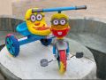 Tri cycle minion with foam tyres lights and music. 
