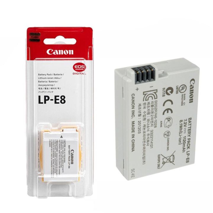 Battery for Canon 550D 600D 650D 700D Canon Camera LP-E8