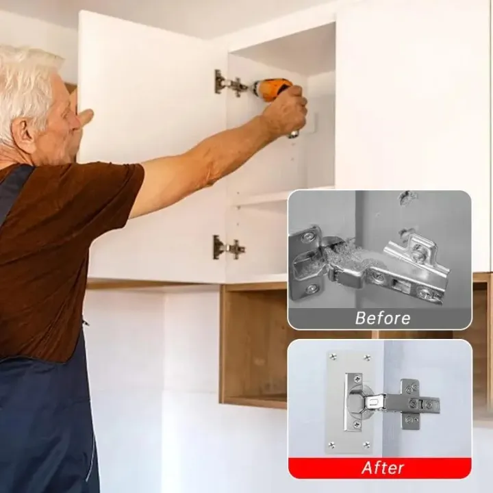 2/4/10%20Pieces%20Cabinet%20Hinge%20Repair%20Plate%20Kit%20for%20Home%20Kitchen%20Cabinets%20and%20Furniture%20with%20Holes,%20Stainless%20Steel%20Door%20Hinge%20Mounting%20Plate%20-%20Image%205