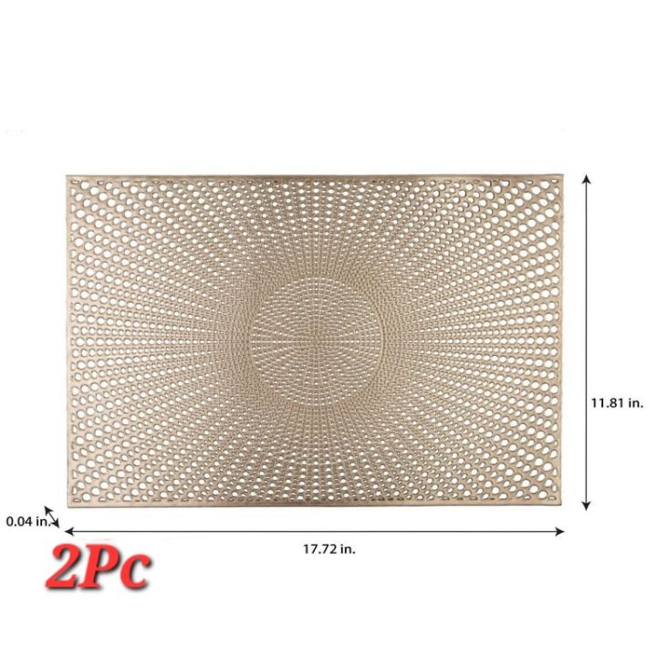 Coaster Mat Pvc 2Pc/4Pc/6Pc Pvc Vinyl PlaceMat, Coaster Mat, Size: 12*18 inches | Daraz.pk
