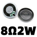 2PCS Mini 8 Ohm 8Ω 2W Horn Loudspeaker 8R 2W Diameter 30mm Loud Speaker Replacement Parts with Welding Wire Connector.