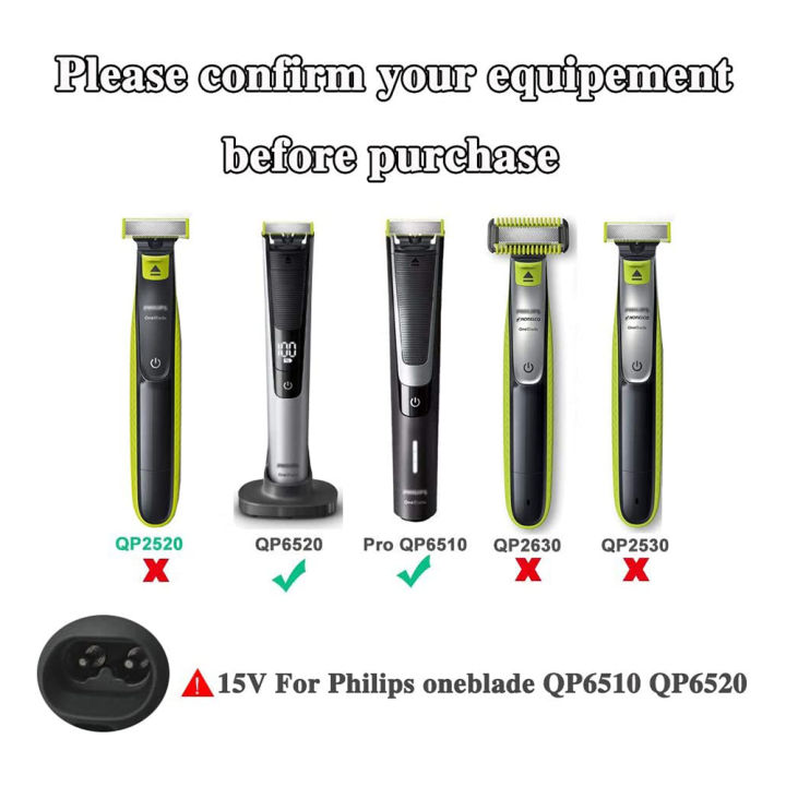 USB%20to%20DC%2015V%20Charger%20Cable%20for%20%20Norelco%20One%20Blade%20QP6510%20QP6520%20QP6530%20QP6550%20QP6505%20QP6620%20Shaver%20-%20Image%202