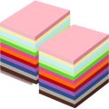 Office Colorful Sticky Notes 7.6*5 Notepad Sticky Notes 100 N Times Stickers Square Creative Stationery. 