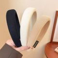 1/2/3/5pcs Wild Solid Color Sponge Headband for Women Fashion Girl Wash Face Wide Edge Simple Hair Band. 