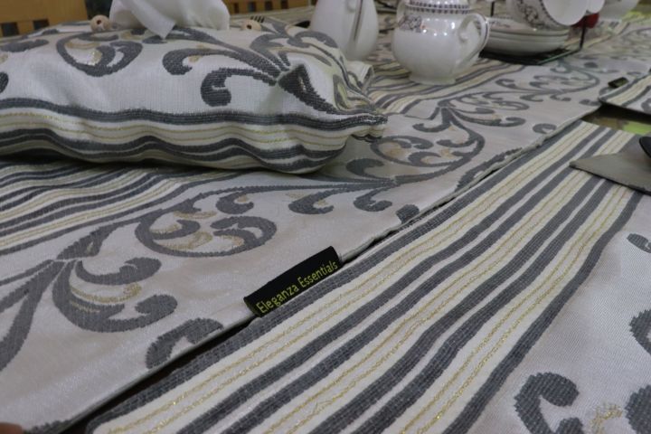 Ivory%20Scroll%20Work%20Dining%20Table%20set%20Table%20Runner%20Table%20Mats%20Tissue%20box%20cover%20and%20cutlery%20Holder%20Dining%20Table%20set%20for%208%20-%20Image%205