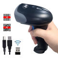 2D QR Reader Scanner 1D/2D Handheld Barcode Scanner Bar Reader Portable QR Scanner USB 2.4G  Wireless PDF417 Data Matrix Code. 