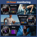 LIGE 1000mAh Super Capacity Battery Adult Men Smart Watch 1.7-inch Large Screen Bluetooth Call IP68 Waterproof Sports SmartWatch.
