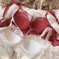 MOYISU Adjustable Lace Bralette for Small Chest Bra Set Removable Straps & Thin Padding Soft Wire Comfort Muslim Girls Underwear.