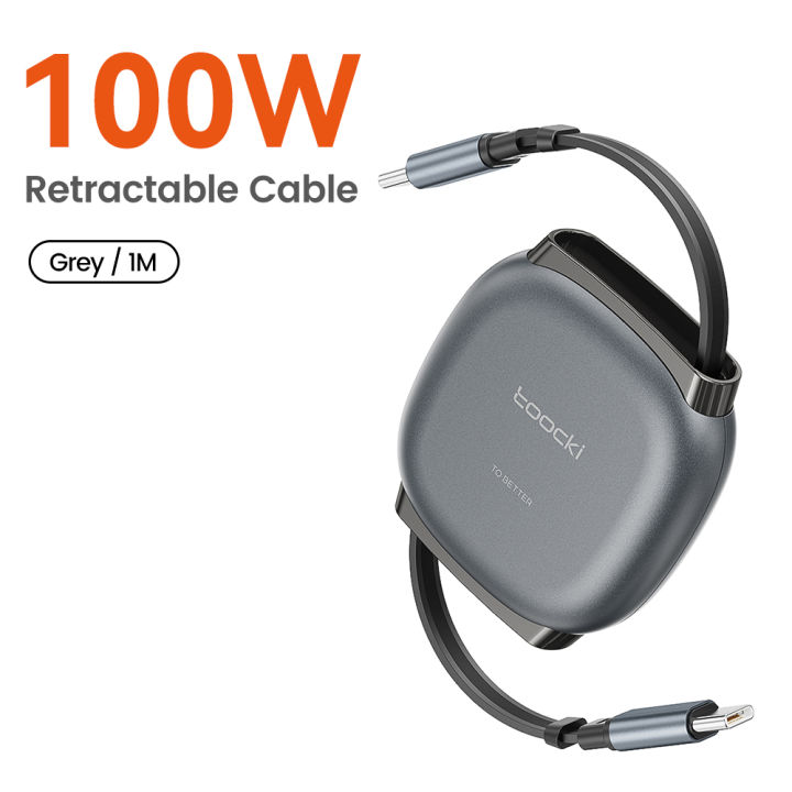 Toocki%20100W%20Type%20C%20Retractable%20Cable%20For%20iphone%2016%2015%20Pro%20Max%20%20Fast%20Charger%20Cable%20Mini%20Size%20480Mbps%20Data%20Cable%20-%20Image%207