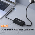 ​DC 5.5X2.5 7.4X5.0 4.5X3.0mm Female Jack to 65W Type C USB C PD Power Connector Adapter for MacBook Xiaomi Redmi OPPO Samsung. 