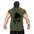 Men's summer fashion trend fitness sleeveless gym running shirt sports single muscle casual fitness clothing. 