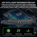 LEUS T4 Professional Digital Reverberation Multi Effect DSP Processor Audio Processor Equalizer. 