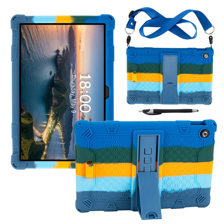 For Lenovo Tab 10.1 2025 Case K10 2nd K10C 10.1 inch Thickened Anti-drop Stand Silicone Funda TB311FU/TB311XU 10.1" Tablet Cover