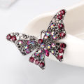 Rhinestone Butterfly Brooch Pins Trendy Alloy Enamel Metal Lapel Pin Glittering Multi-Color Optional For Women Small Access.