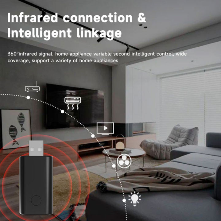 WiFi%20IR%20Remote%20Controller%2012m%20Max%20Transmission%20Range%20360%C2%B0%20Full%20Coverage%20Tuya%20IR%20USB%20Infrared%20Transmitter%20for%20TV%20AC%20Fan%20Light%20-%20Image%206
