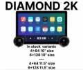 Diamond 2K Android Stereo Touch Screen Car Play - Dual Knob - Car Android Music System (11.8 Inches) LCD Universal Panel For All Cars. 